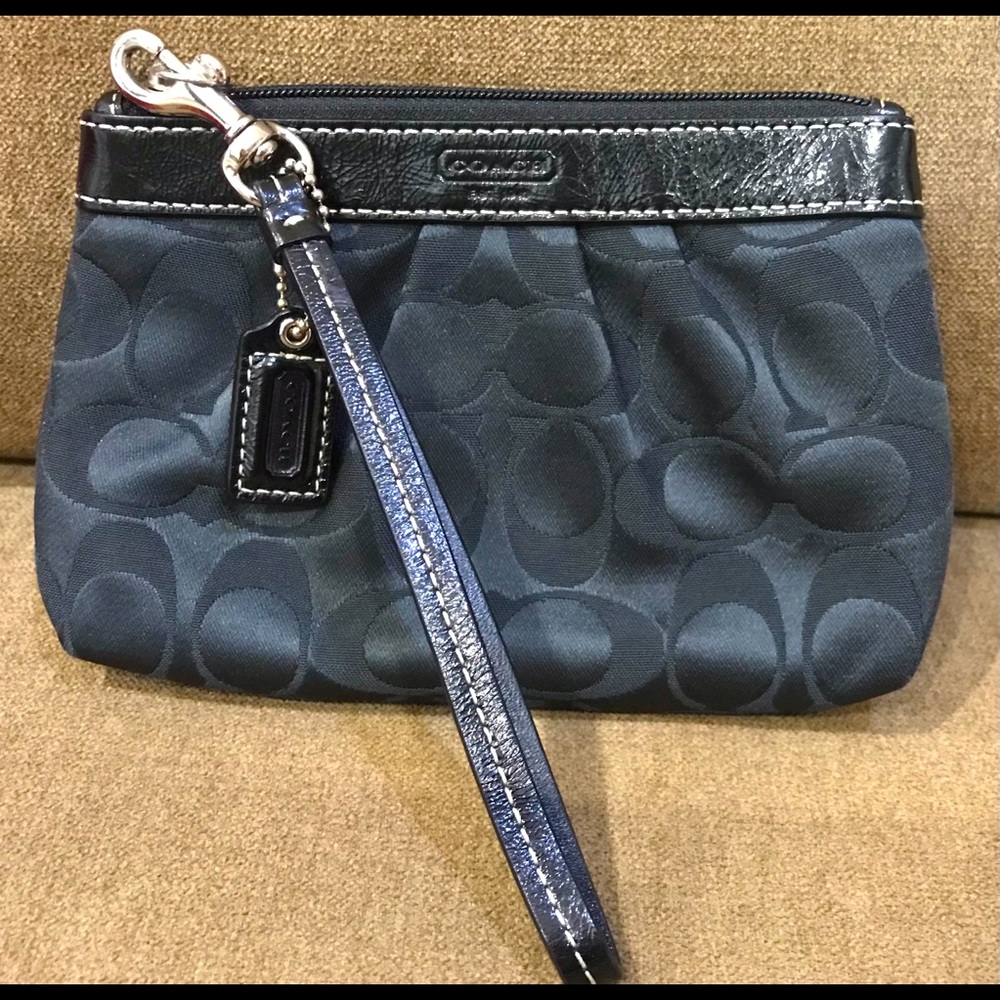 Coach signature wristlet